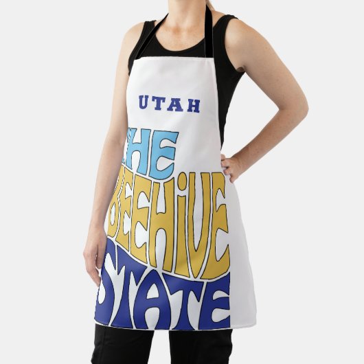 Utah State Nickname Word Art Schort (Insitu)