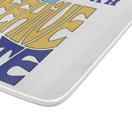 Utah State Nickname Word ArtCutting Board Snijplank (Hoek)