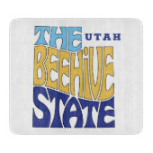 Utah State Nickname Word ArtCutting Board Snijplank (Voorkant)