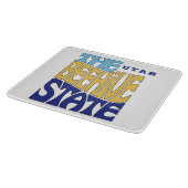 Utah State Nickname Word ArtCutting Board Snijplank (Hoek)