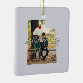 Utah State Photo insert and town name Keramisch Ornament (Rechts)