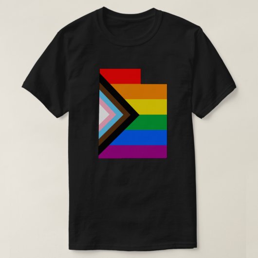 Utah State Pride LGBTQ Progress Pride T-shirt (Design voorkant)