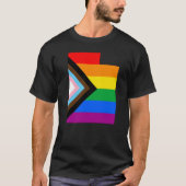 Utah State Pride LGBTQ Progress Pride T-shirt (Voorkant)