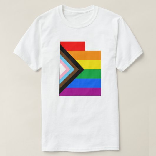 Utah State Pride LGBTQ Progress Pride T-shirt (Design voorkant)