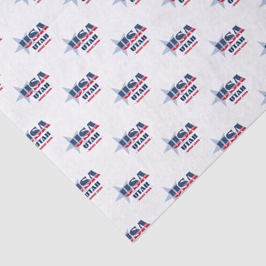 Utah State Pride Tissue Paper Tissuepapier (Detail)