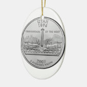 Utah State Quarter Keramisch Ornament (Links)