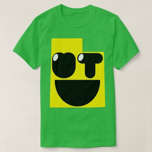 Utah Staten of Happynes Utah Smiling Face T-shirt (Design voorkant)
