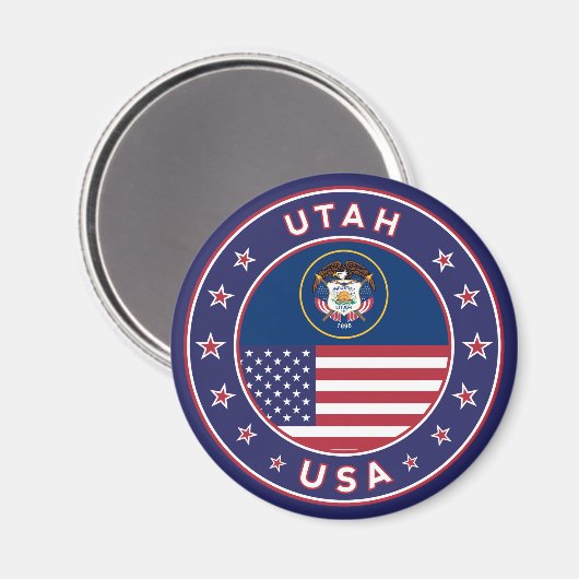 Utah-sticker, telefoonbehuizing, canvas tas, wandk magneet (Voorkant / Achterkant)