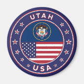 Utah-sticker, telefoonbehuizing, canvas tas, wandk magneet (Voorkant)