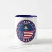 Utah-sticker, telefoonbehuizing, canvas tas, wandk mok (Midden)