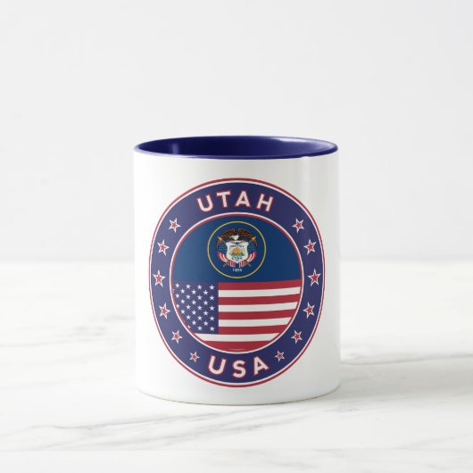 Utah-sticker, telefoonbehuizing, canvas tas, wandk mok (Midden)