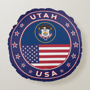Utah-sticker, telefoonbehuizing, canvas tas, wandk rond kussen