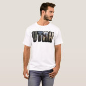 UTAH T-shirt met grote letters (Voorkant volledig)