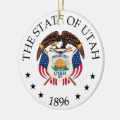 Utah-teken Keramisch Ornament (Links)