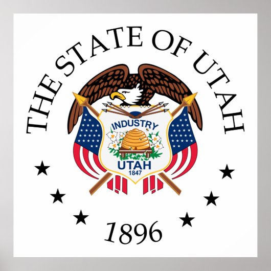 Utah-teken Poster (Voorkant)