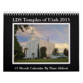 Utah Temple Calendar 2015 15-maands kalender (Hoes)
