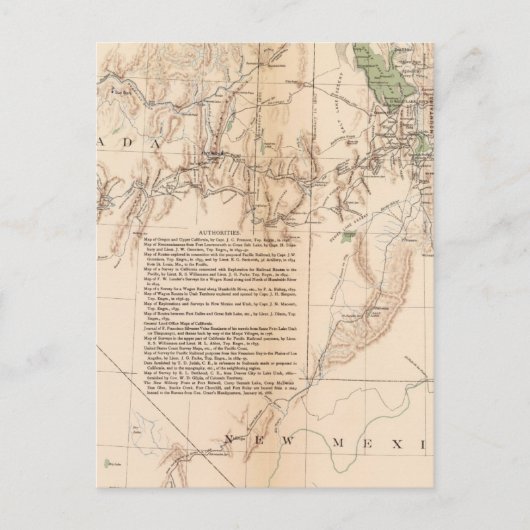 Utah Terr & Mil Dept Briefkaart (Voorkant)