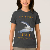Utah Territory Bird De Californische meeuw Tri-Blend Shirt (Voorkant)