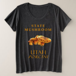 Utah Territory Mushroom De Porcini Grote Maat T-shirt