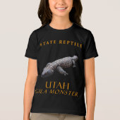 Utah Territory Reptiel Het Gila monster Tri-Blend Shirt (Voorkant)
