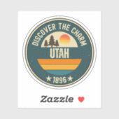 Utah The Beehive State - UT Gift Sticker (Vel)