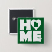 Utah Thuis Hart Staat Knop Badge Speld Vierkante Button 5,1 Cm (Voorkant /achterkant)