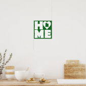 Utah Thuis Hart Staat Poster Bord (Keuken)