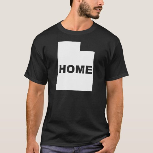 Utah Thuis Weg Van State T-Shirt Tees (Voorkant)