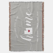 Utah Thuisstaat Persoonlijk Deken (Voorkant Verticaal)