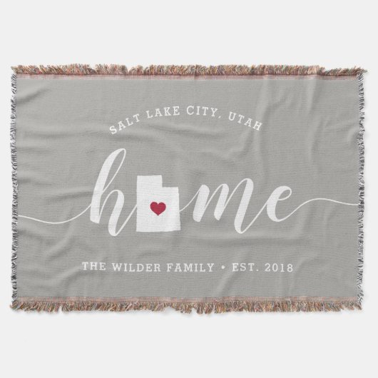 Utah Thuisstaat Persoonlijk Deken (Voorkant)