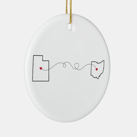 Utah to Ohio - Heart2Heart Ornament (Rechts)