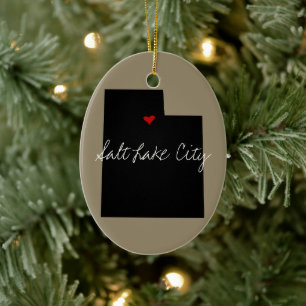 Utah Town Keramisch Ornament