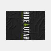 Utah Twin Peaks Wilderness Hike Tree Retro Graphic Fleece Deken (Voorkant (Horizontaal))