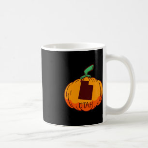 Utah US State Pumpkin Halloween Art Design Herfst Koffiemok