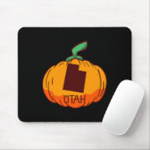 Utah US State Pumpkin Halloween Art Design Herfst Muismat (Met muis)