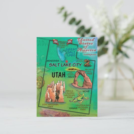Utah USA Briefkaart (Staand voorkant)