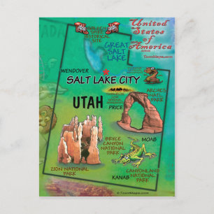 Utah USA Briefkaart