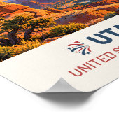 Utah USA – Oude Reisposter Poster (Hoek)