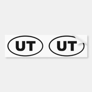 Utah UT oval Bumpersticker