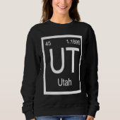 Utah UT Periodic Table Home State Birth Place Prid Trui (Voorkant)