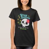 Utah Ut State Rebellious Gardener Cute Skull Flowe T-shirt (Voorkant)