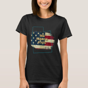 Utah Ut US Flag Motto T-shirt