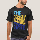 Utah Ut US State Shape Motto T-shirt (Voorkant)