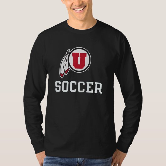 Utah Utes voetbalicoon officieel gelicentieerd T-shirt (Voorkant)