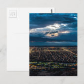 Utah-vallei en provo op zonsondergang briefkaart (Voorkant / Achterkant)