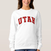 Utah  Varsity College Style Sweatshirt (Voorkant)