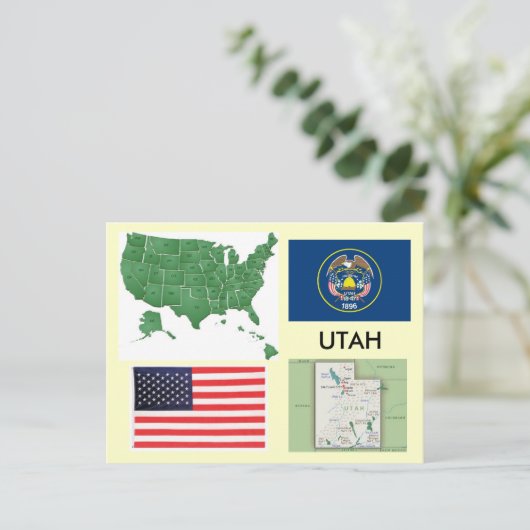 Utah, Verenigde Staten Briefkaart (Staand voorkant)