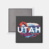 Utah Verenigde Staten Magneet (Voorkant / Achterkant)