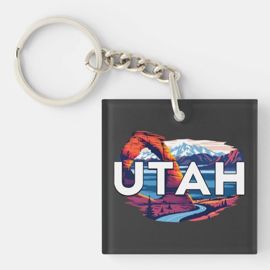 Utah Verenigde Staten Sleutelhanger (voorkant)