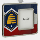 Utah Verzilverd Omlijst Ornament (Rechts)